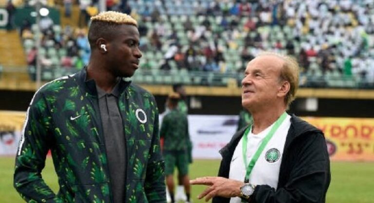 Rohr Confident Osimhen Will Be Fit For 2021 AFCON