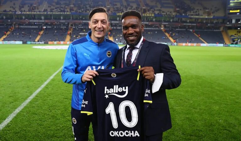 Okocha Graces Europa League Game Between Former Clubs Fenerbahce, Frankfurt