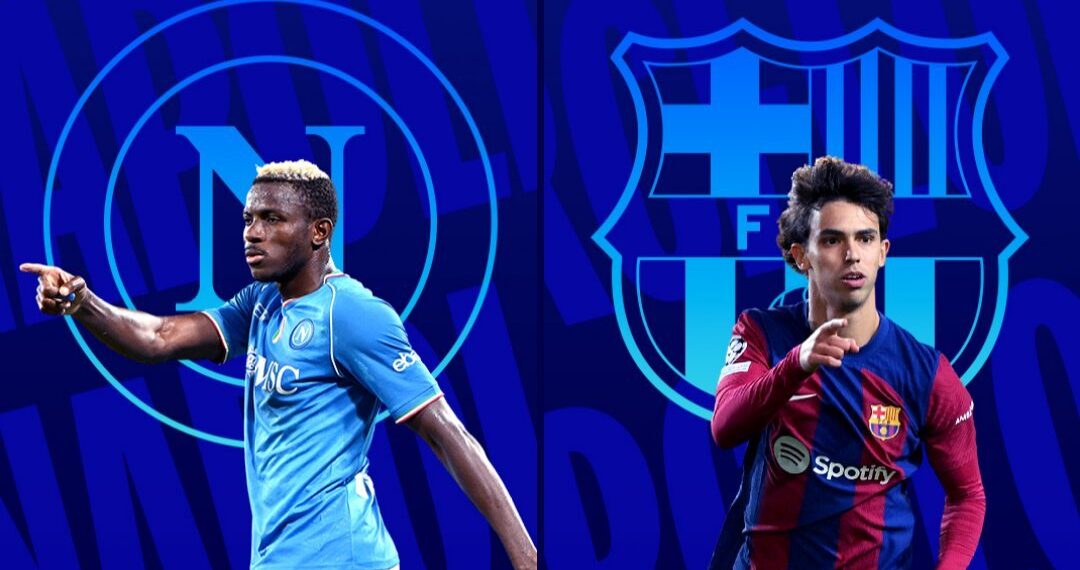 Champions League draw Osimhen’s Napoli to face Barcelona