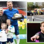 Harry Kane’s three children involved in car crash