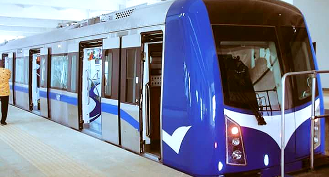 Tinubu arrives at Abuja Metro Station to flag off Abuja Light Rail