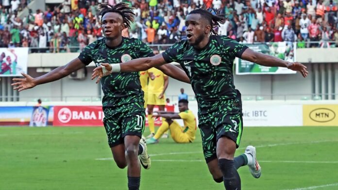 Ademola Lookman and Samuel Chukwueze, Bafana Bafana