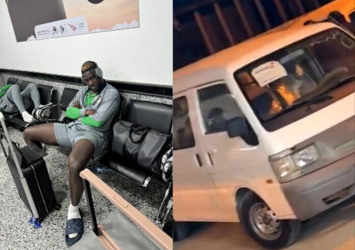 Super Eagles star Boniface shares photo of ‘Isakaba’ bus provided by Libya