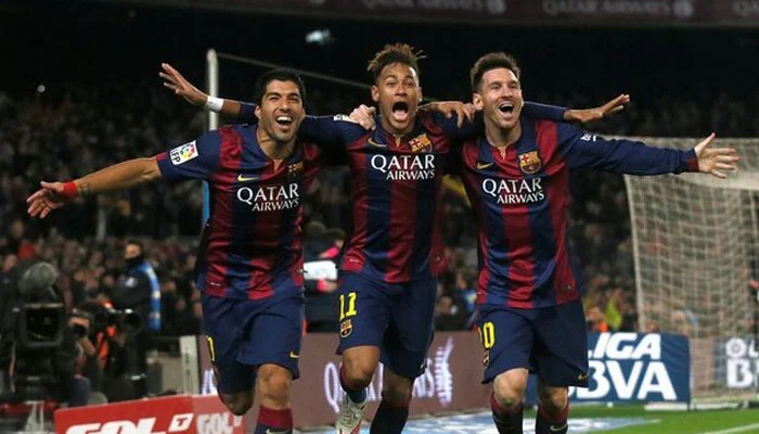 Neymar hints at reunion with Messi and Suarez