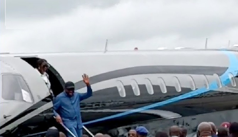 Fubara arrives Port Harcourt Airport