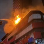 Fire outbreak hits 22-storey building
