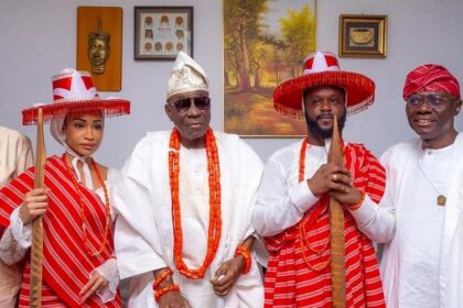 Seyi Tinubu and his wife