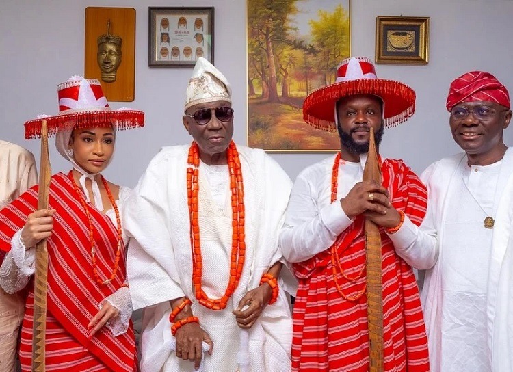 Seyi Tinubu and his wife