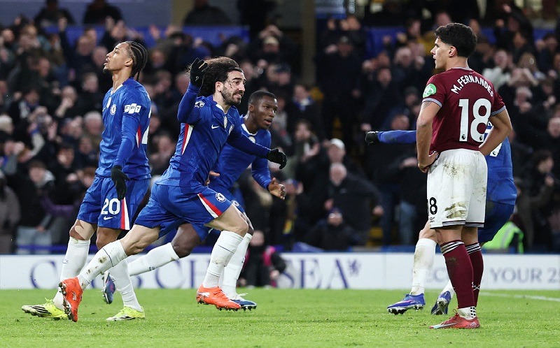 Chelsea beat West Ham 3-2