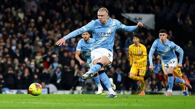 Erling Haaland scored the 35,000th Premier League goal