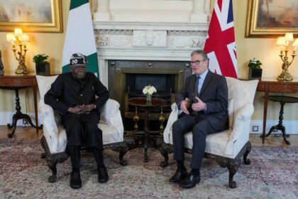 UK Prime Minister Keir Starmer and Tinubu