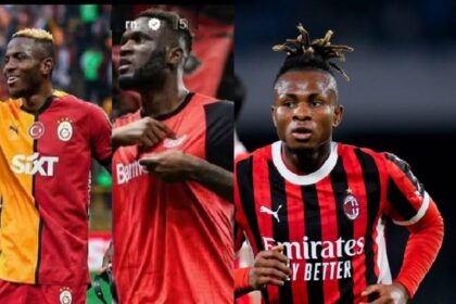 Victor Osimhen, Victor Boniface, and Samuel Chukwueze