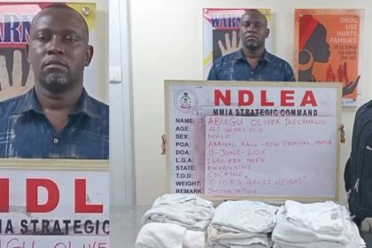 Brazil-Based-Businessman-Held-As-NDLEA-Intercepts-Cocaine-Soaked-Shirts-At-Lagos-Airport